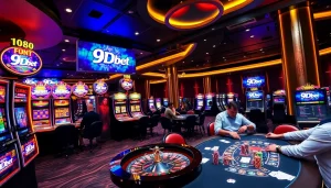 Experience the thrill of gaming at 9Dbet with vibrant tables and engaging players.
