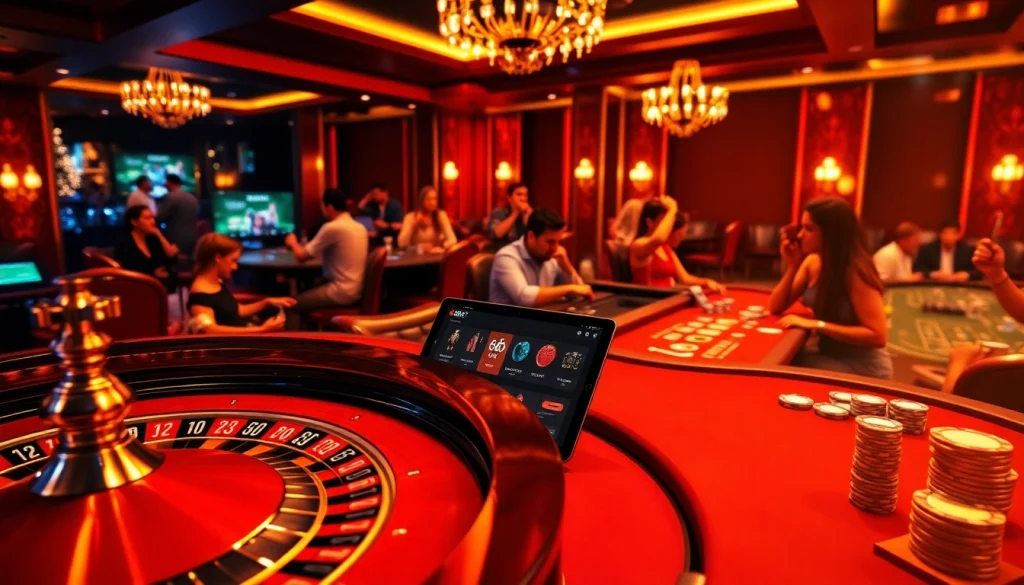 Engaging players enjoy a thrilling game at f8bet with vibrant casino visuals and modern gaming interface.