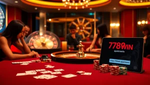 Engage with top-tier gaming action at https://789win.apartments/ showcasing poker and roulette in a luxurious casino setting.