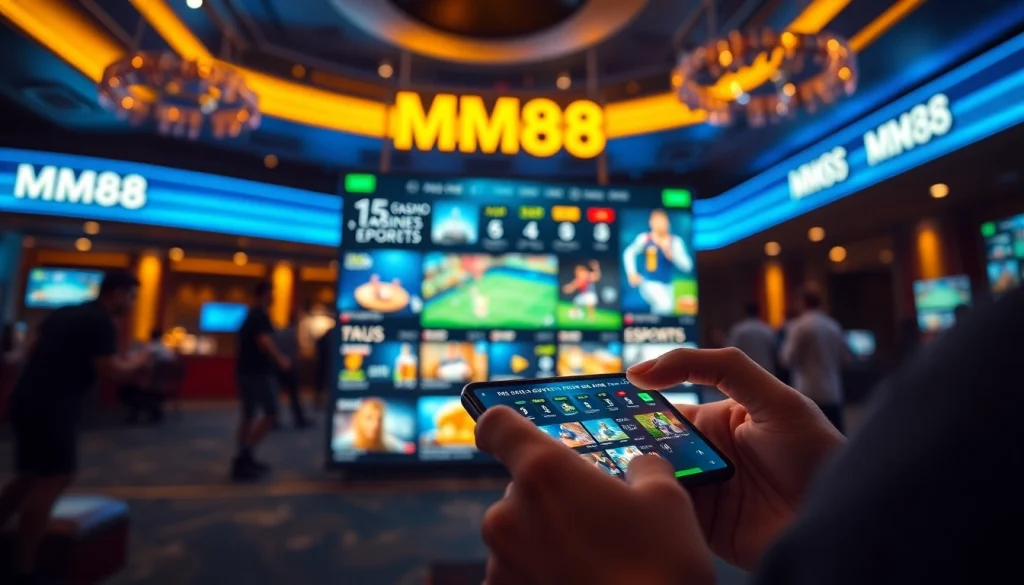 Dynamic online betting scene at https://mm88.agency/ showcasing engaging games and a modern interface.