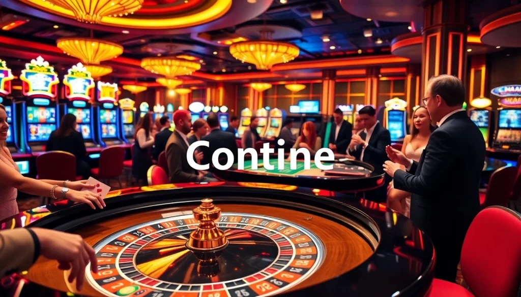 Continue the excitement with colorful casino chips and an elegant roulette table.