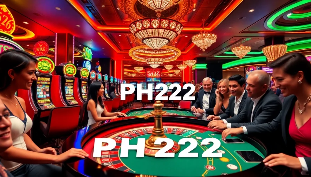 Experience the excitement of PH222 casino games with vibrant slots, roulette, and poker.