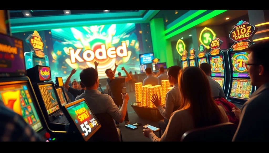 Kode4d online gaming environment with vibrant slot games and dynamic visuals