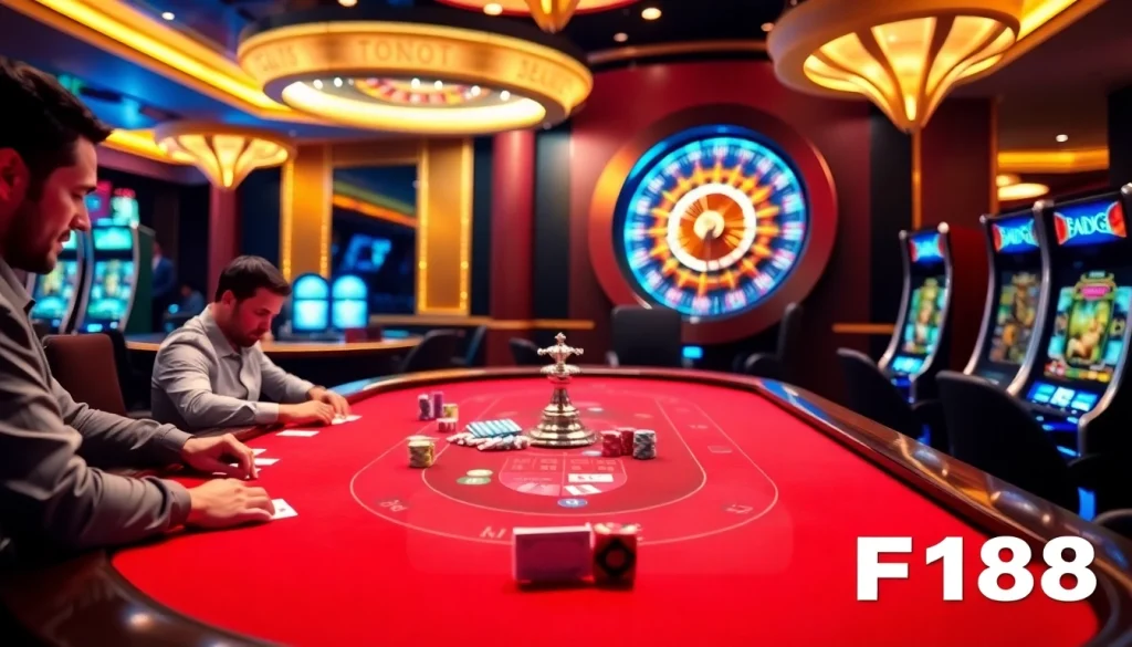 F168 players engage at a Baccarat table, capturing the essence of excitement and strategy in online gambling.