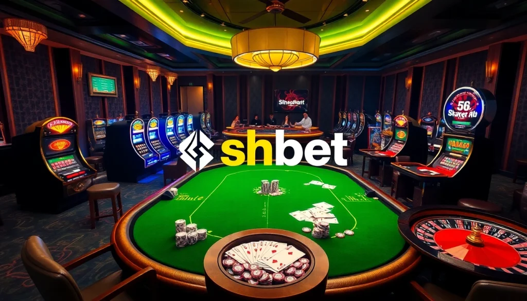 Experience the thrill of shbet with players engaged at a vibrant online casino table.