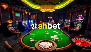 Experience the thrill of shbet with players engaged at a vibrant online casino table.