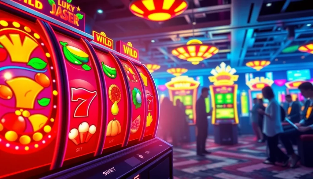 เล่นสล็อตออนไลน์ ผ่านทางออนไลน์ในบรรยากาศคาสิโนที่มีสีสันสดใส