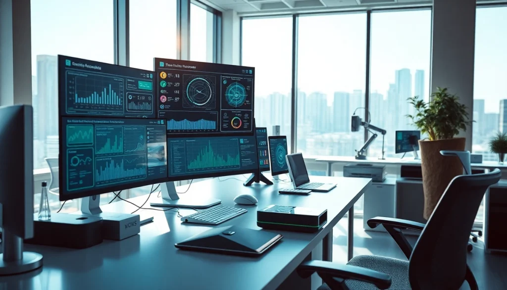 Explore modern tech workspace showcasing innovation and advanced devices at techeslabs.wiki.