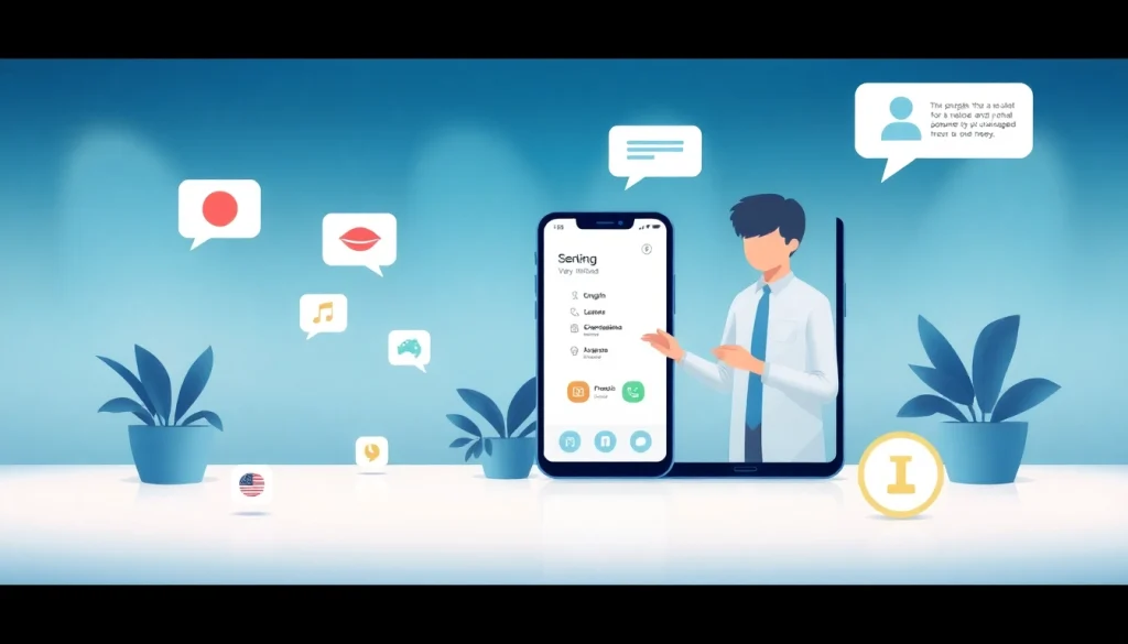 Interactive demonstration of 有道词典 showcasing its AI-driven language learning features on mobile devices amidst multilingual icons.