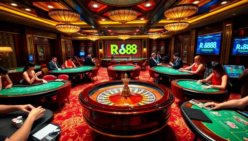 Experience thrilling gaming at rr88 casino with vibrant tables and exciting betting opportunities.