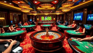 Experience thrilling gaming at rr88 casino with vibrant tables and exciting betting opportunities.