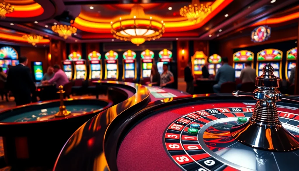 Experience thrilling gameplay at F8bet 02 casino with vibrant tables and engaging slot machines.