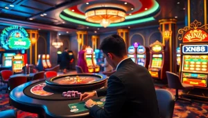 Experience the excitement of winning at XN88 with vibrant casino games and professional dealers.