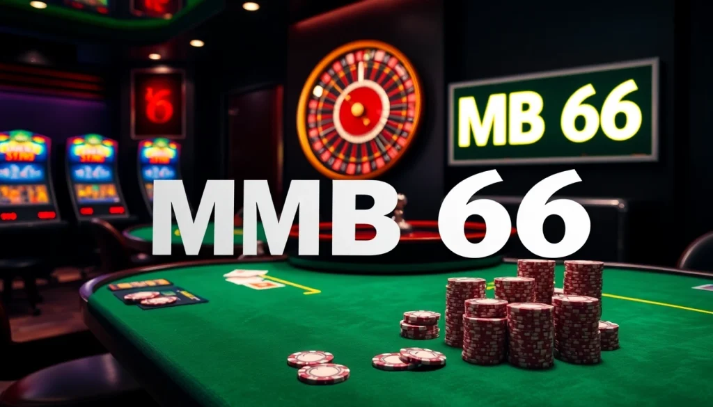 Experience thrilling gameplay at MB 66 with elegant casino tables and exciting gaming action.