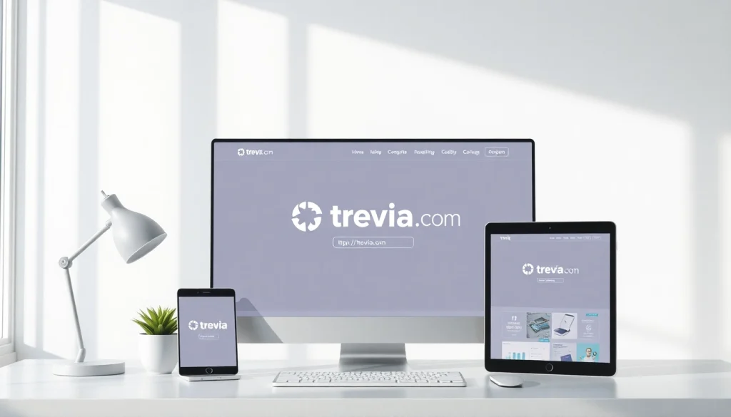 Showcasing the user-friendly design elements of https://trevia.com for effortless navigation.