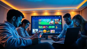 F8BET engaging online betting interface showcasing diverse players and exciting games.