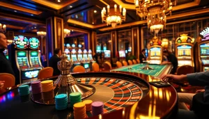 Players engaging at HM88's exciting roulette table, showcasing vibrant casino gaming with luxury.