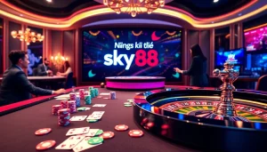 Register for Sky88 to experience premium online gambling excitement with professional gaming.