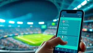 Engaging sports betting apps Oklahoma interface on a mobile device featuring live sporting events.
