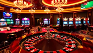 Experience the excitement of MM88 HOW with players engaging at a luxurious casino.