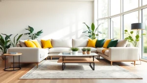 Αναδείξτε μοντερνα επιπλα σπιτιου σε μια κομψή διακόσμηση σαλονιού.