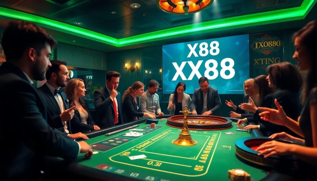 Play exciting games at XX88 with vibrant casino elements for an immersive experience.