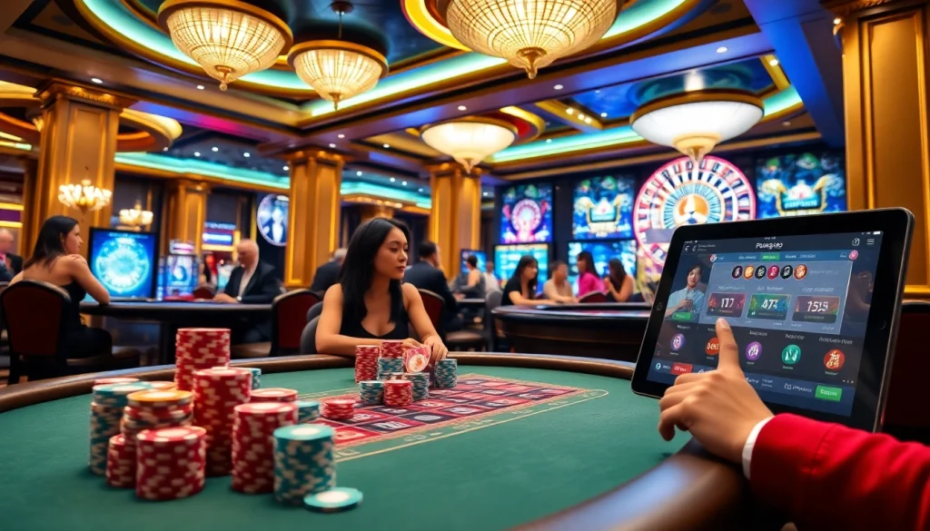 Experience thrilling gameplay at https://bong99.pro/ with colorful poker chips and a live dealer table.
