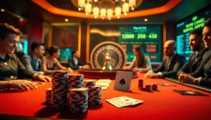 Experience credit rapid as players enjoy a high-stakes poker game with chips and cards.
