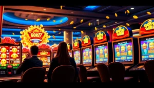Exciting slot machines at gori77 casino offering vibrant visuals and engaging gameplay.