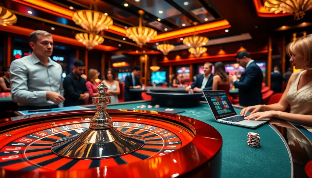 Engage in an exciting casino scene with Link PG99 showcasing poker chips and a roulette wheel.