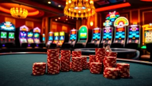 Experience the excitement of gambling at https://c168.it.com with vivid casino visuals, including poker tables and slot machines.