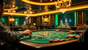 Taking a gamble on tài xỉu md5 at an upscale casino table filled with excitement.