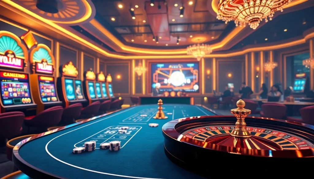 Experience the thrill of online gambling at https://bong88.casa/ with vibrant casino tables and engaging players.