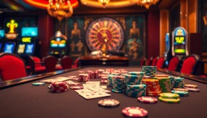 Experience the thrill of gambling at https://kkwin.diy/ with vibrant poker chips and an inviting casino atmosphere.