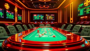 Experience the excitement of Tài Xỉu MD5 gambling with vibrant tables and chips.