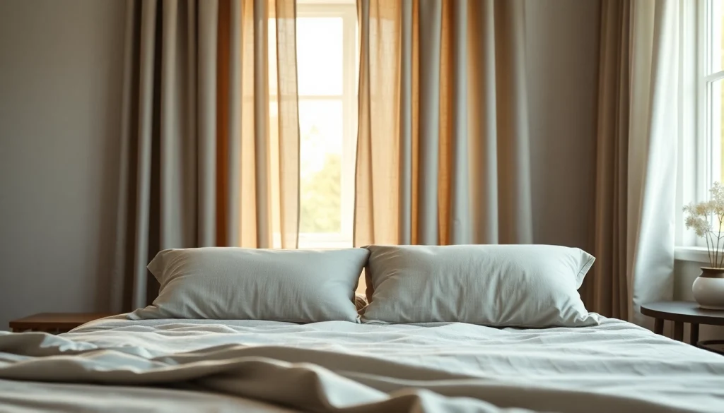 Verduisterende gordijnen in een stijlvolle slaapkamer zorgen voor optimale privacy en rust.