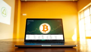 achetez bitcoin facilement avec un ordinateur et des graphiques de marché dynamique