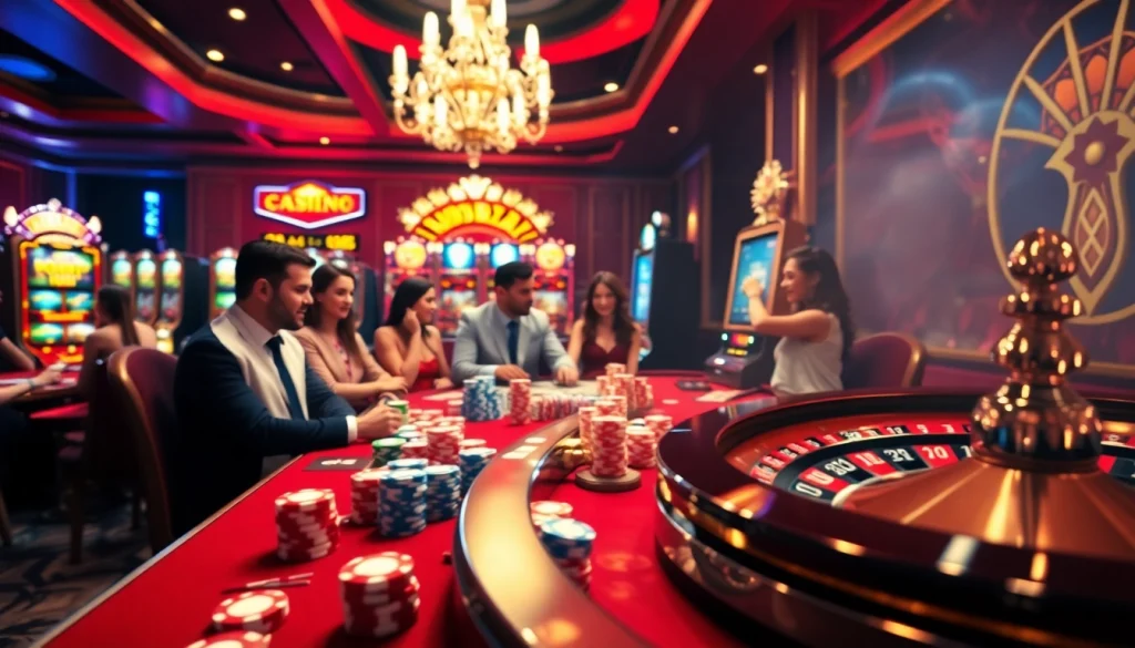 Experience thrilling gaming action at rikvip.gb.net with dynamic casino tables and vibrant players.