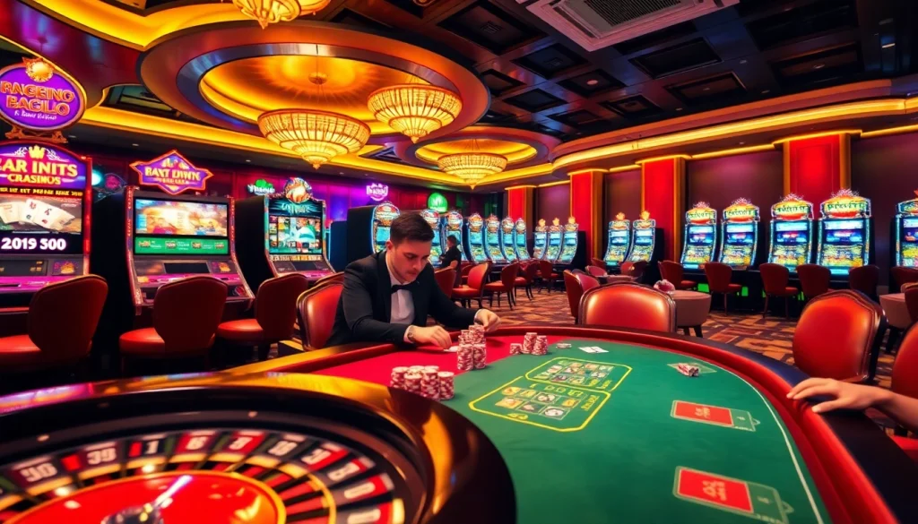 Experience the thrill of gambling at nk888.it.com with intense poker action and vibrant casino ambiance.
