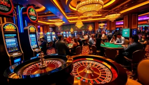Experience the thrill of an 88i game at a luxurious casino filled with vibrant gaming excitement.