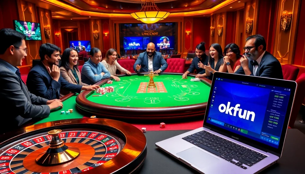 Experience the thrill of gambling at the modern okfun casino with exciting poker and roulette games.