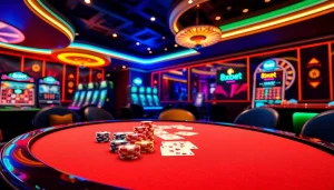 Experience the thrill of 8xbet at a luxurious poker table filled with excitement.