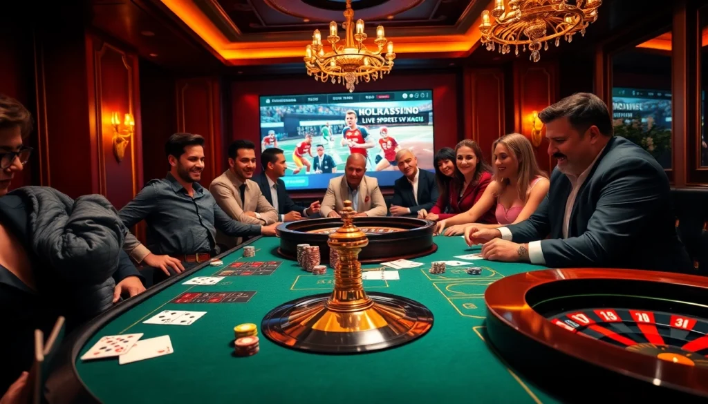 Experience thrilling live sports streaming with Vaoluoitv at the vibrant casino table.