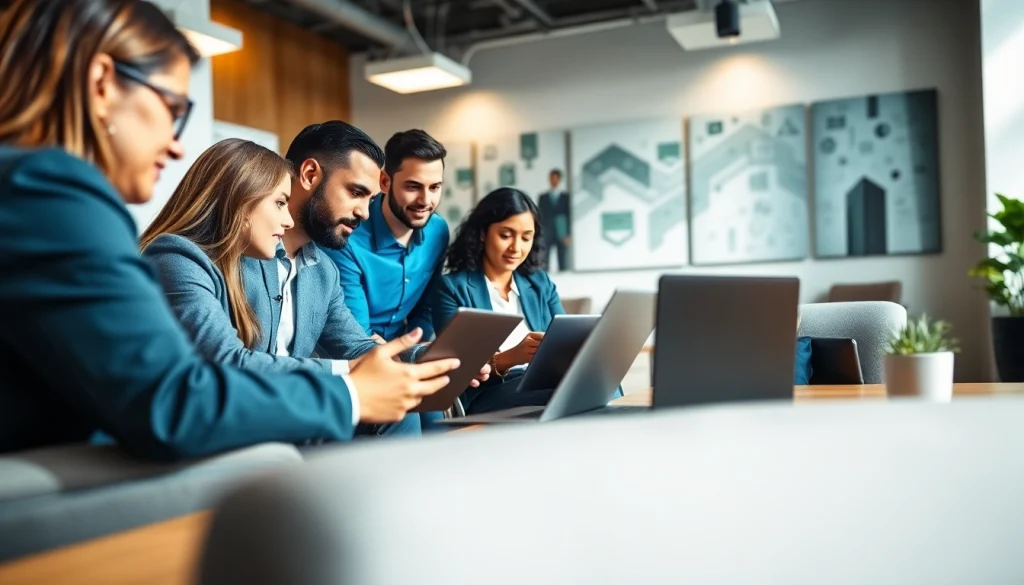 Enhance your legal practice with it services for law firms, featuring a collaborative office environment.