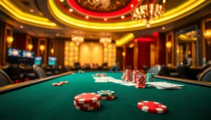 เข้าร่วม tiger24 vip ที่โต๊ะโป๊กเกอร์สุดหรูในคาสิโนที่มีบรรยากาศเต็มไปด้วยความตื่นเต้น