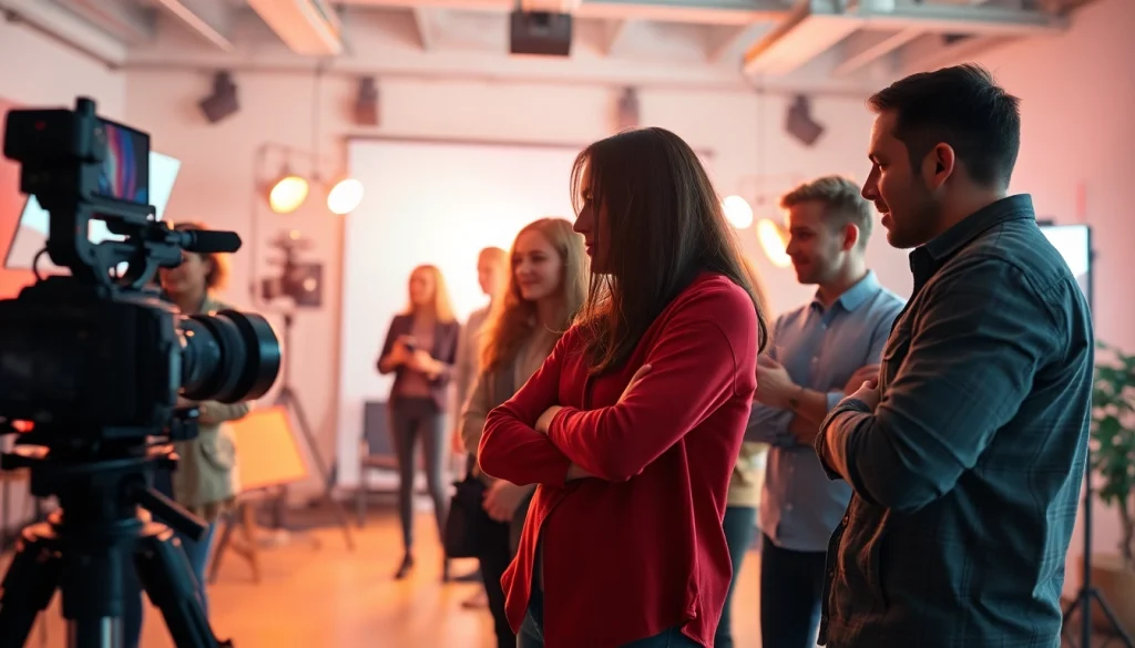 Collaborative session in video production Calgary highlights creativity and teamwork.