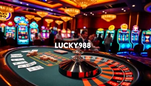 Experience the thrill of LUCKY88 with exciting casino games including blackjack and slot machines.