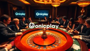 Experience thrilling gameplay at Onicplay's luxurious casino tables.
