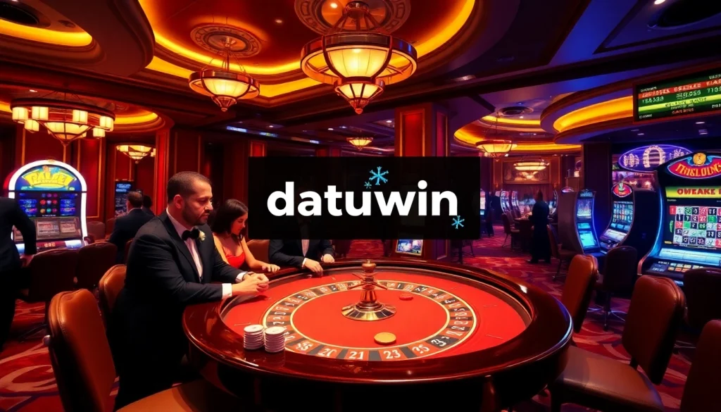 Pemain di meja roulette dalam kasino yang semarak menampilkan strategi taruhan Datukwin.