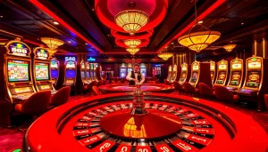 Experience the thrill of winning at s88 casino tables with vibrant slot machines.